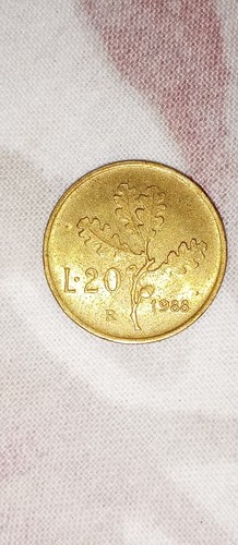 Moneta lire repubblica - lire, 20