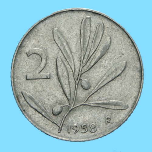 Repubblica italiana lire - 2,