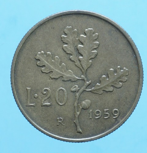 Repubblica italiana lire - 20,