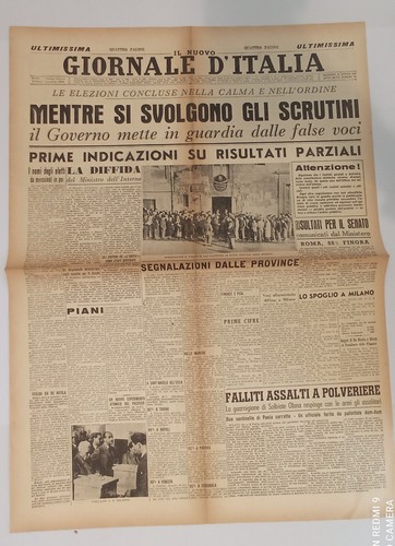 Prime elezioni della - elezioni, nascente