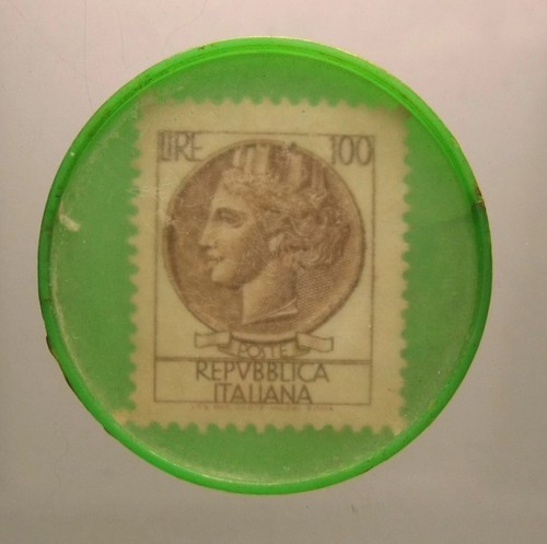 Francobollo incapsulato 100 - francobollo,