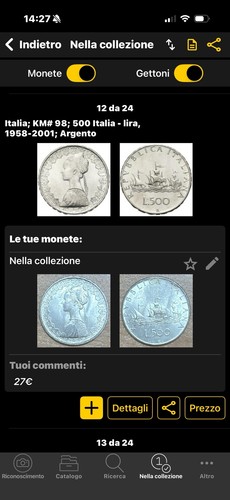 Italia 500 lire caravelle - italia,