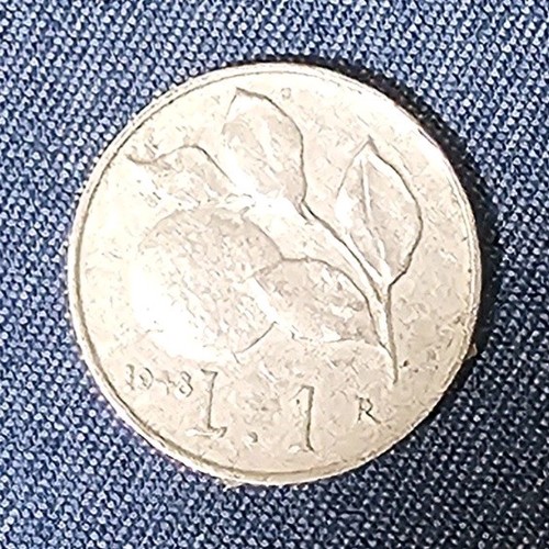 Moneta 1 lira 1948 - moneta,